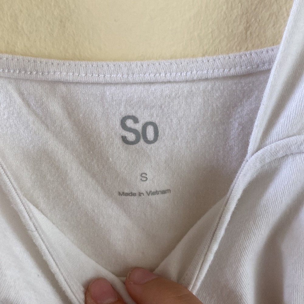 White basic cropped tank - Picture 2 of 2
